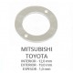 Junta de sobrante inyectores para Mitsubishi