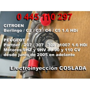 0445110297 Inyector Common Rail Bosch