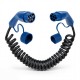 Tipo 2 - tipo 2 - 1 fase - 16A - 3,7kW - cable de carga en espiral