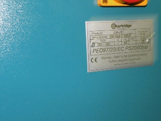 Placa de identificaci&oacute;n banco de pruebas de inyectores Delphi