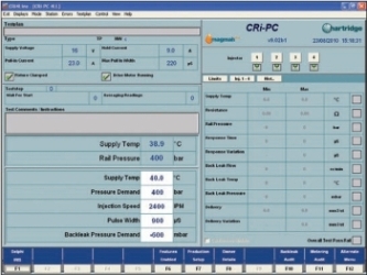 Software del banco de pruebas de inyectores Delphi